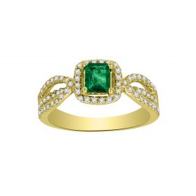 Emerald Diamond Ring